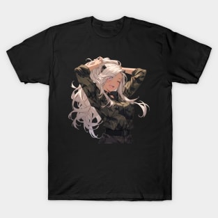 Anime Military Kawaii Girl T-Shirt